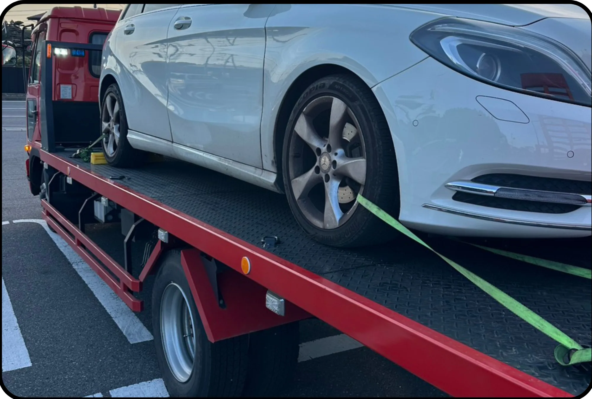 積載車での入庫対応