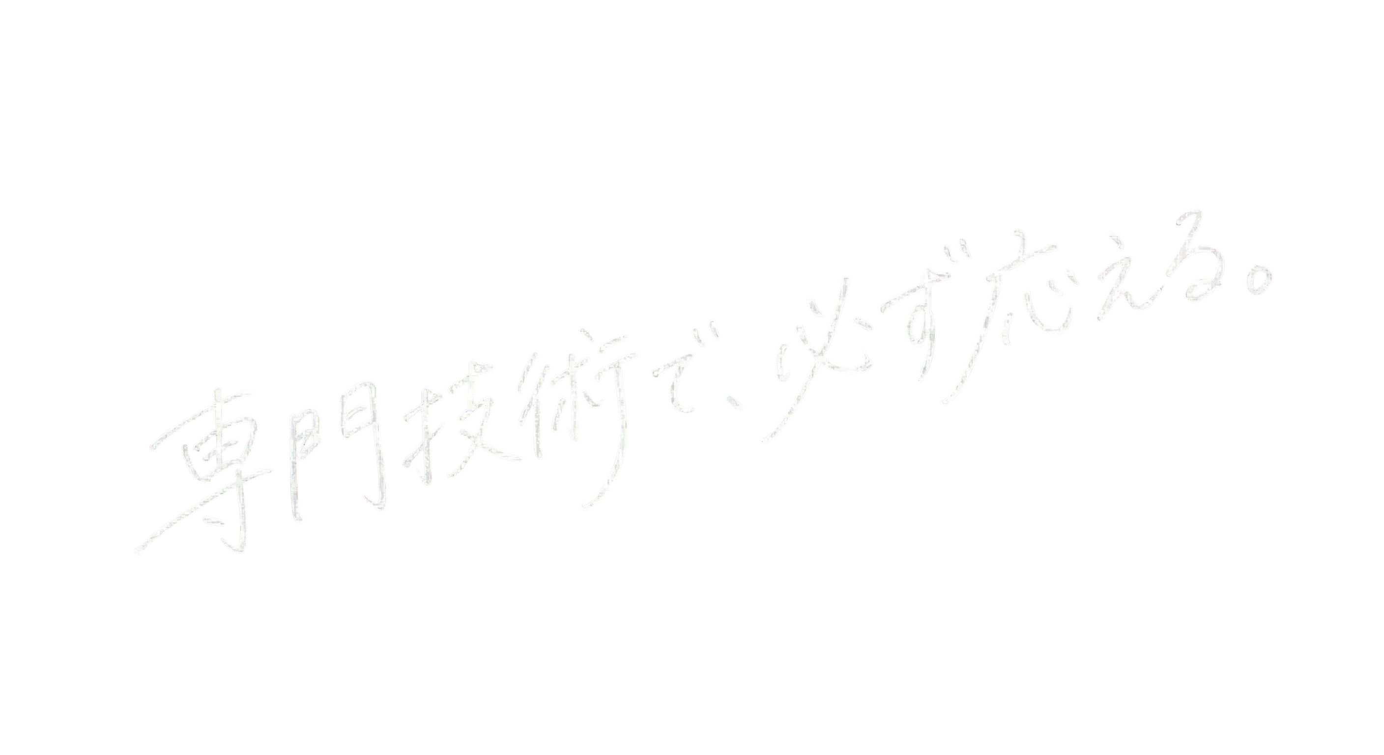 専門技術で、必ず直える。