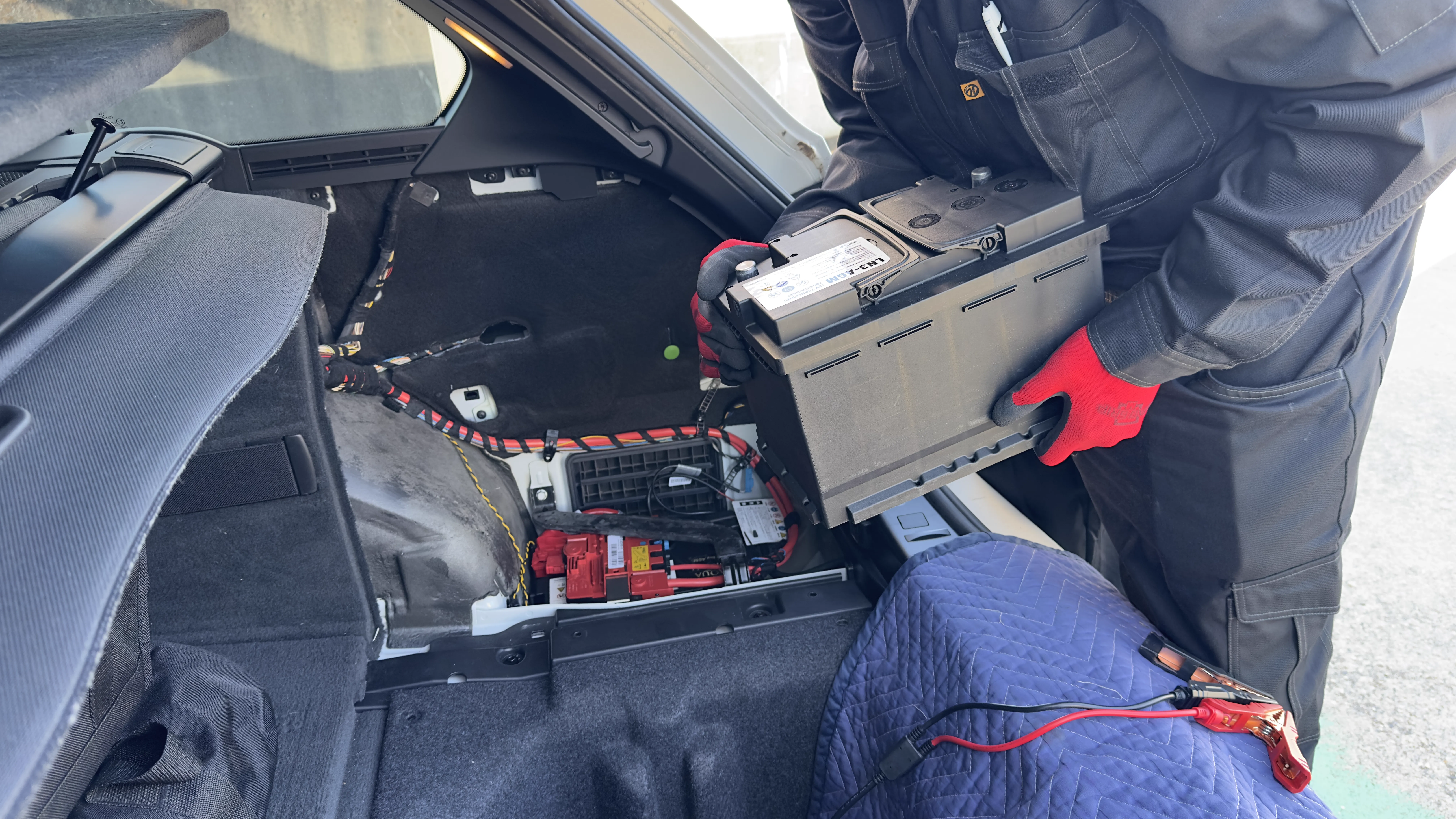 当日その場でバッテリー交換