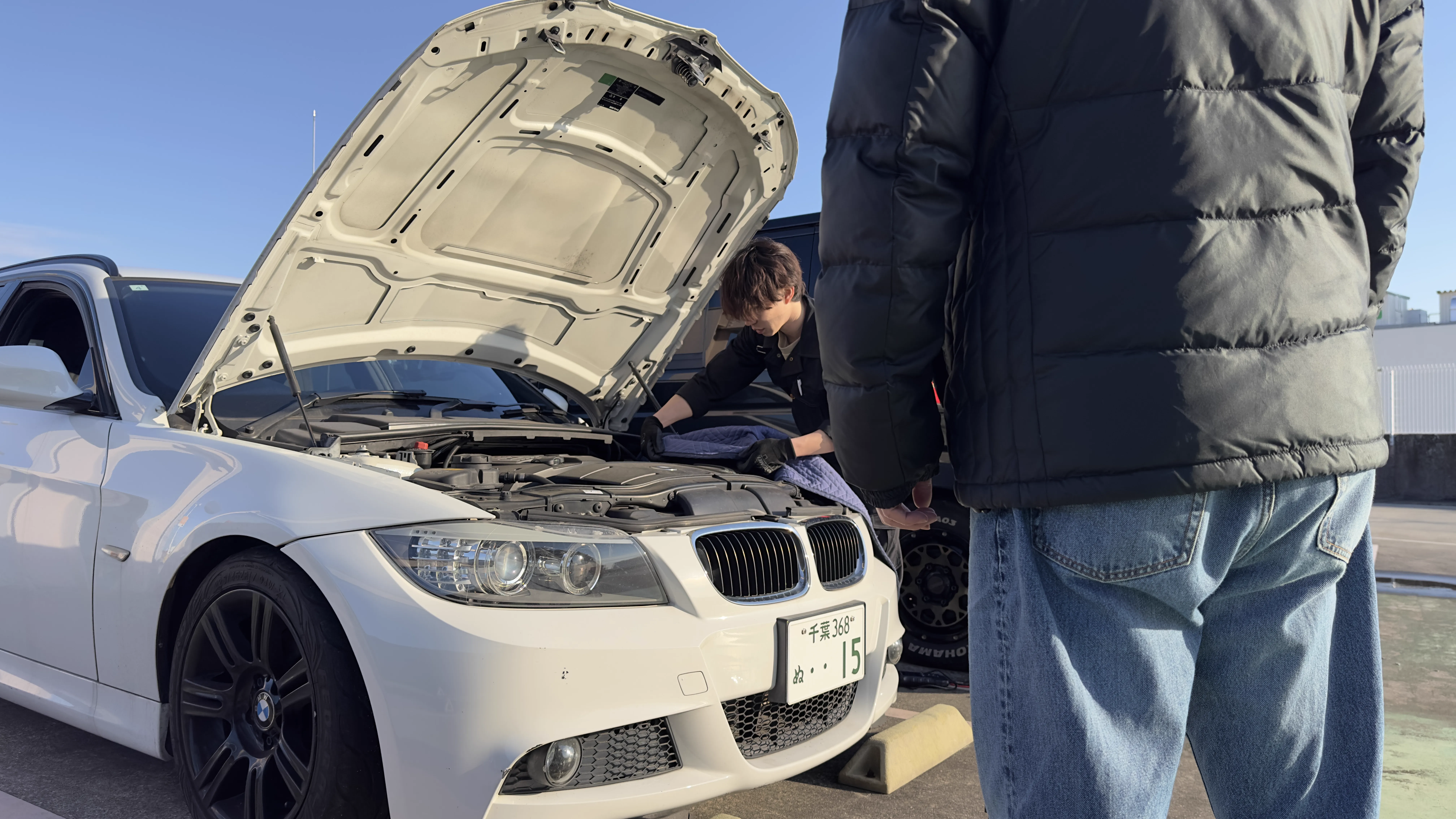 作業完了後のスタッフお辞儀